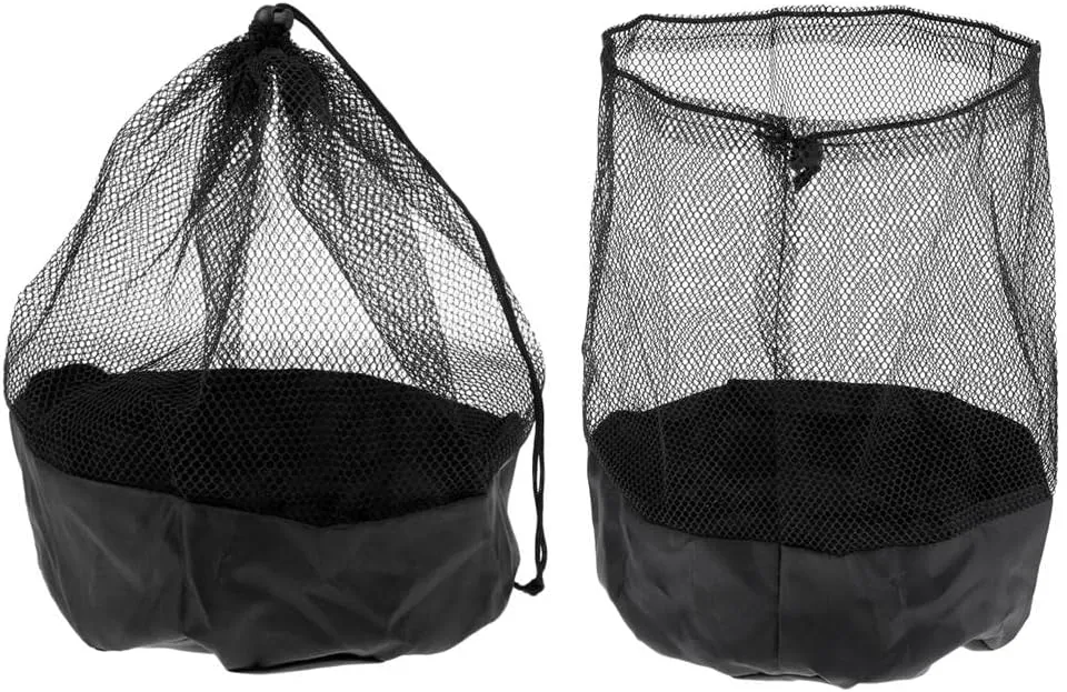2 Soccer Cones Storage Drawstring Bag Carrier Football Sports