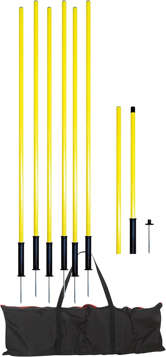 American Challenge Portable Coaching Poles with Spring Base
