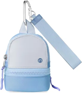 Babysun Mini Backpack Keychain Wristlet Pouch Small Change Coin Purse Cute Zipper Wallet With 3 RFID Card Slots For Women/Men Airpods Cosmetics