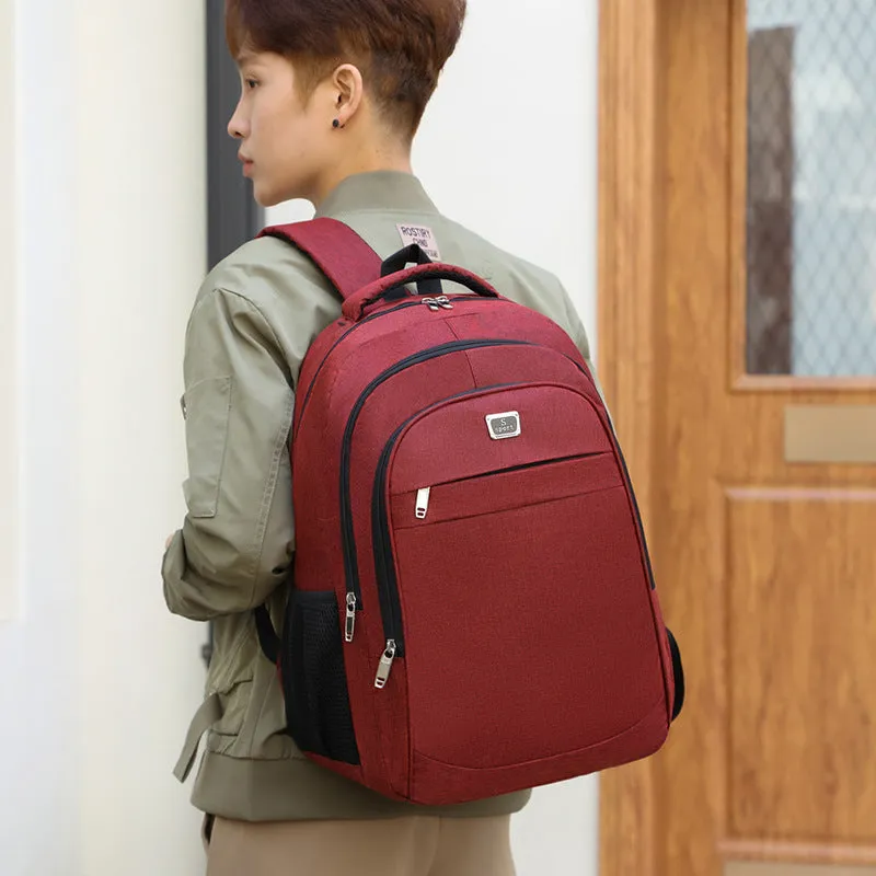 Backpack Business Computer  Outdoor Travel Bag Early High School Student Schoolbag