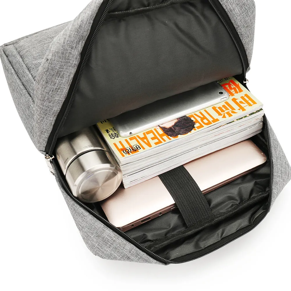 Backpack Casual  Solid Color Oxford Cloth Computer Bag Fashion