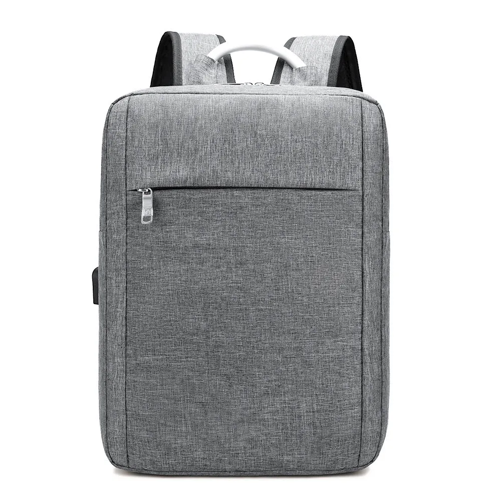 Backpack Casual  Solid Color Oxford Cloth Computer Bag Fashion