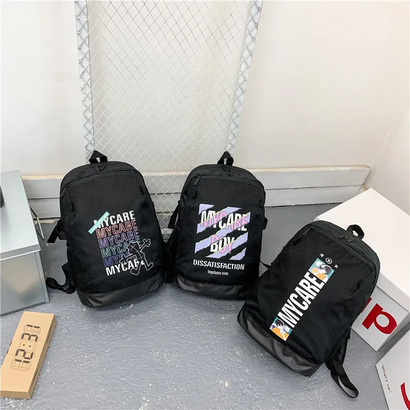 Backpack Men  Travel Casual Wearproof Large Capacity Junior High School shoulder bag
