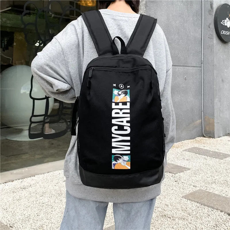 Backpack Men  Travel Casual Wearproof Large Capacity Junior High School shoulder bag
