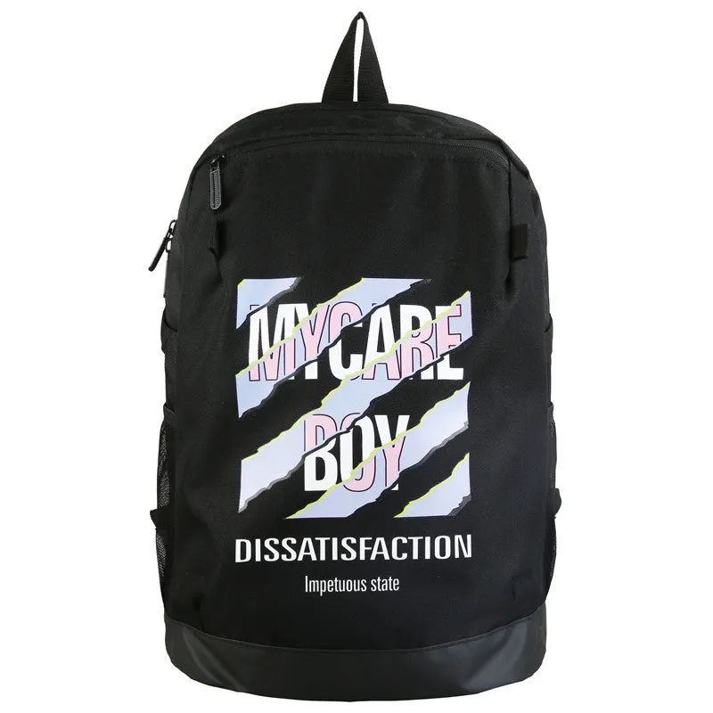 Backpack Men  Travel Casual Wearproof Large Capacity Junior High School shoulder bag
