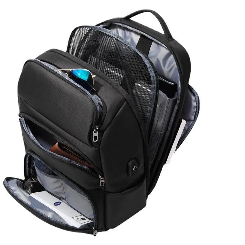 Backpack Multi-Functional Business  Men's USB Large Capacity Computer Bag Gift Student Anti-Theft