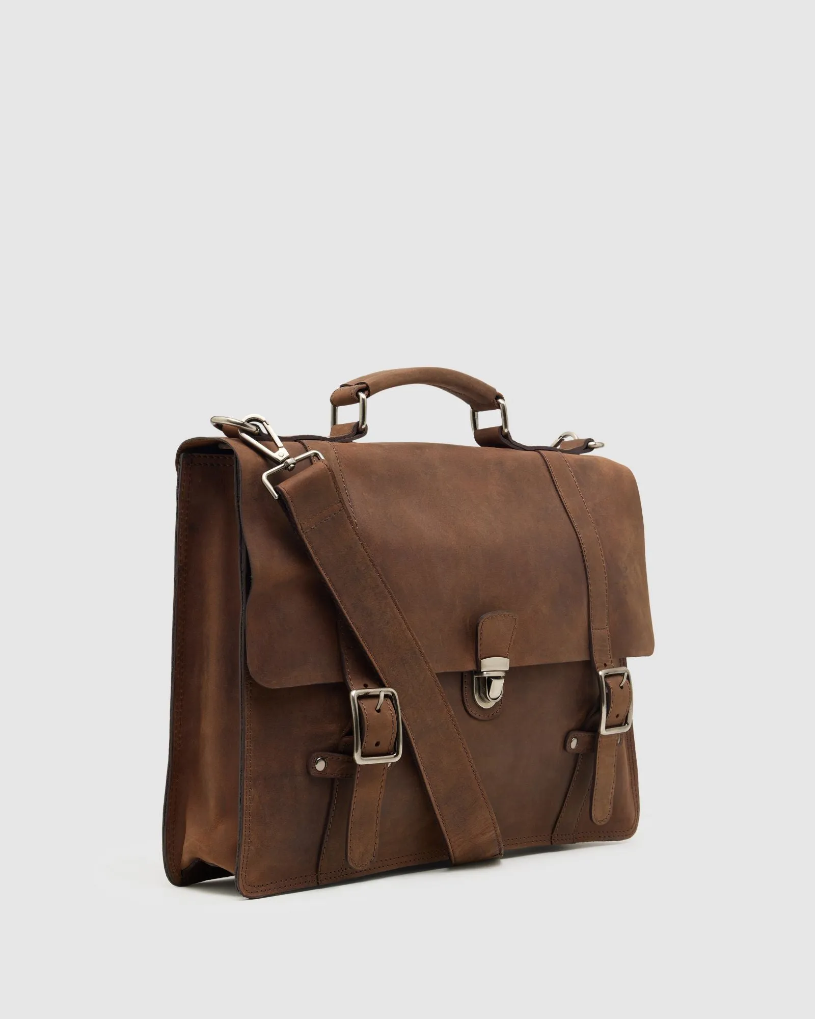 Barton Leather Briefcase
