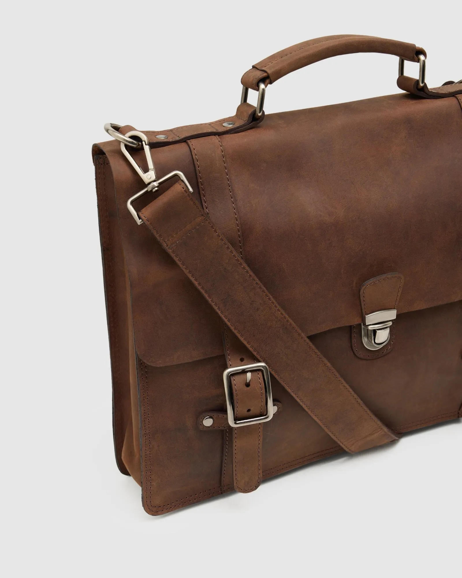 Barton Leather Briefcase