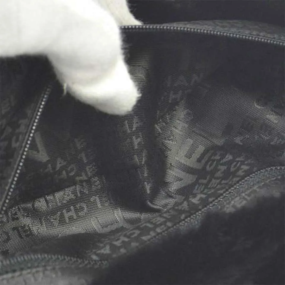 Chanel Classic Flap Rare Vintage Orylag Black and Grey Tweed Fur Cross Body Bag