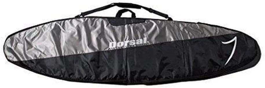 DORSAL Travel Shortboard and Longboard Surfboard Board Day Bag Cover Black/Grey Nylon (Sizes 5'6, 5'10, 6'0, 6'2, 6'6, 6'8, 7'0, 7'2, 7'6, 8'0, 8'6, 9'0, 9'6)