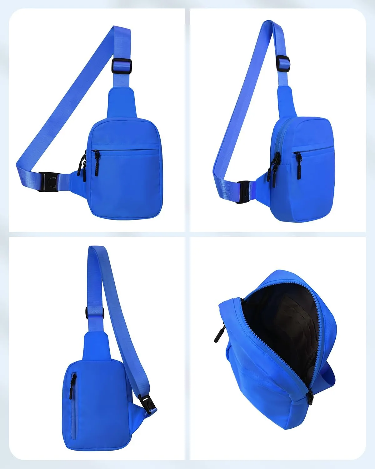 GEEAD Small Sling Bag for Women and Men Mini Crossbody Phone Chest Bag Waterproof Nylon Shoulder Bag Gym Travel
