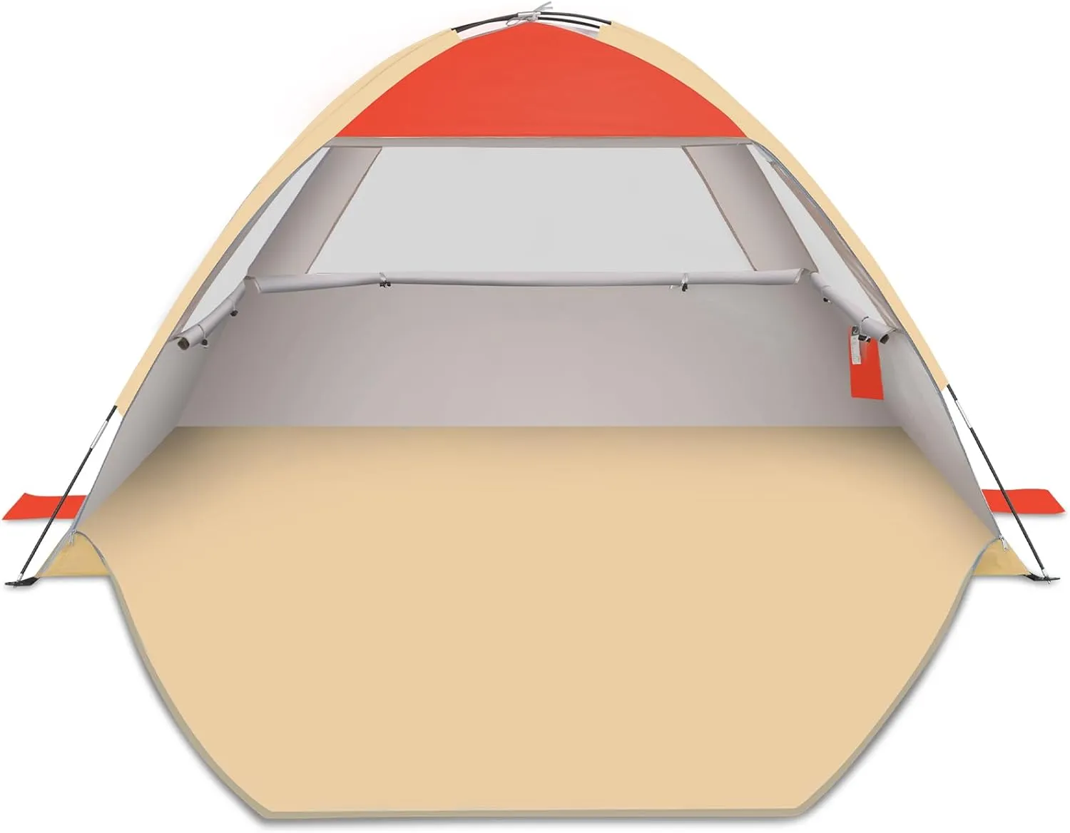 Gorich Beach Tent Sun Shelter for 3/4-5/6-7/8-10 Person with UPF 50 UV Protection, Lightweight & Easy Setup Beach Shade Canopy, Portable Beach Shade Tent Beach Cabana