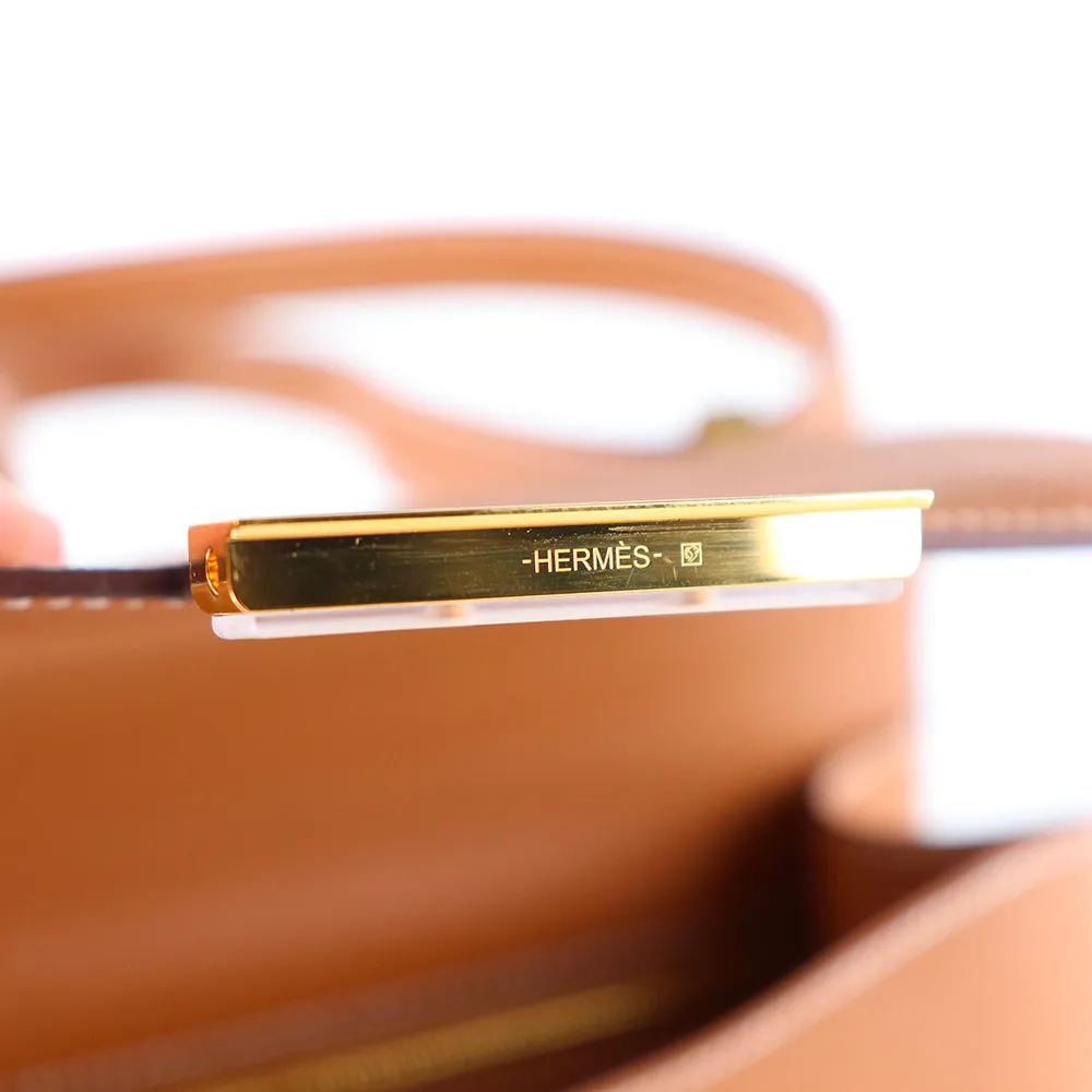 HERMÈS - Sac à bandoulière Constance 24 en cuir epsom gold