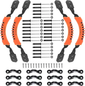 HLOGREE Kayak Handles 2/4 Pack,Kayak Carry Handle with Rivets,Kayak Replacement Handles,Kayak Handles for Emotion/Pelican/Hobie/Lifetime/sit on top/Ocean/Wilderness Accessories,Kayak Parts