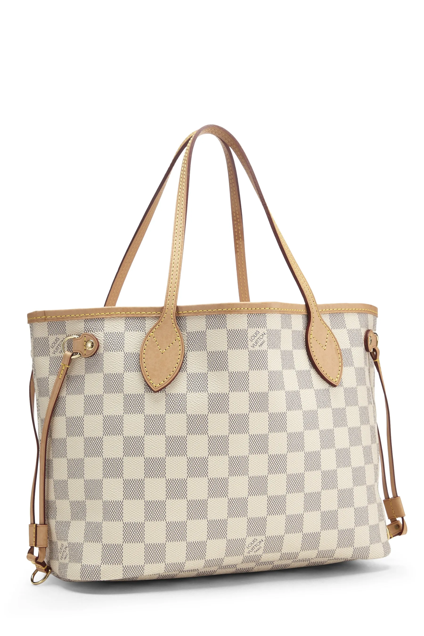 Louis Vuitton Damier Azur Neverfull Pouch PM Tote Handbag