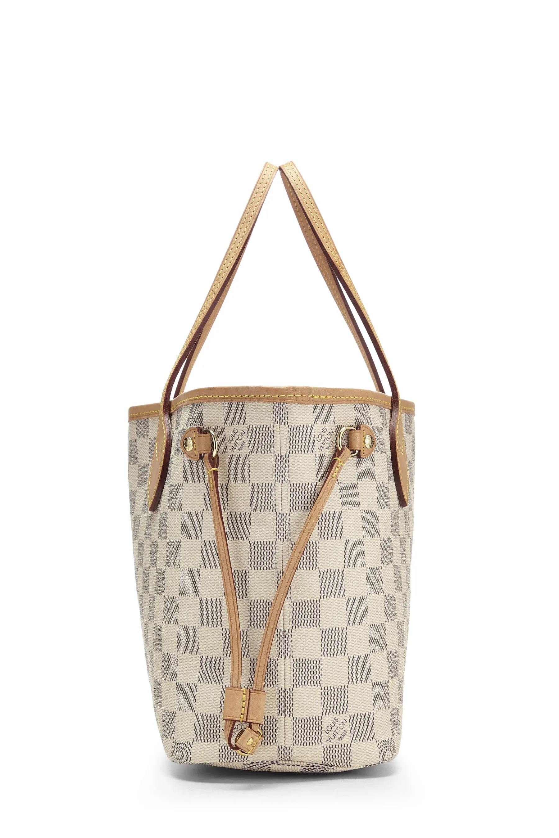 Louis Vuitton Damier Azur Neverfull Pouch PM Tote Handbag