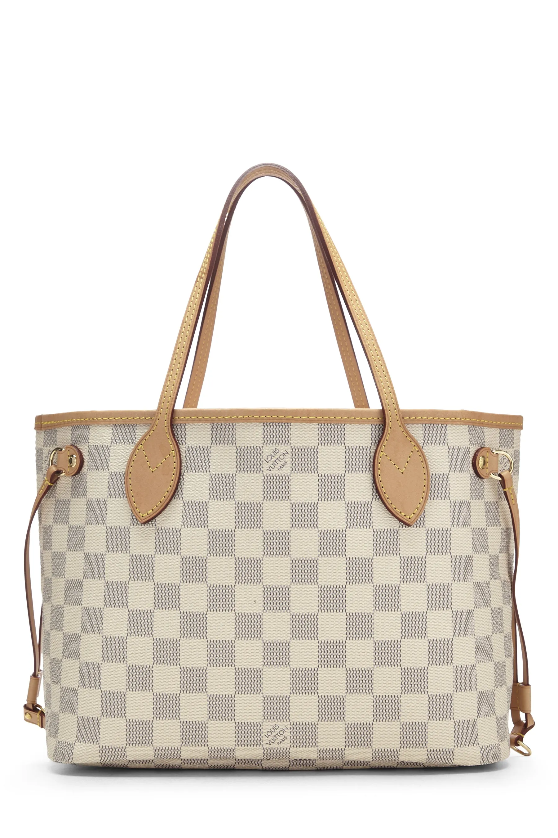 Louis Vuitton Damier Azur Neverfull Pouch PM Tote Handbag