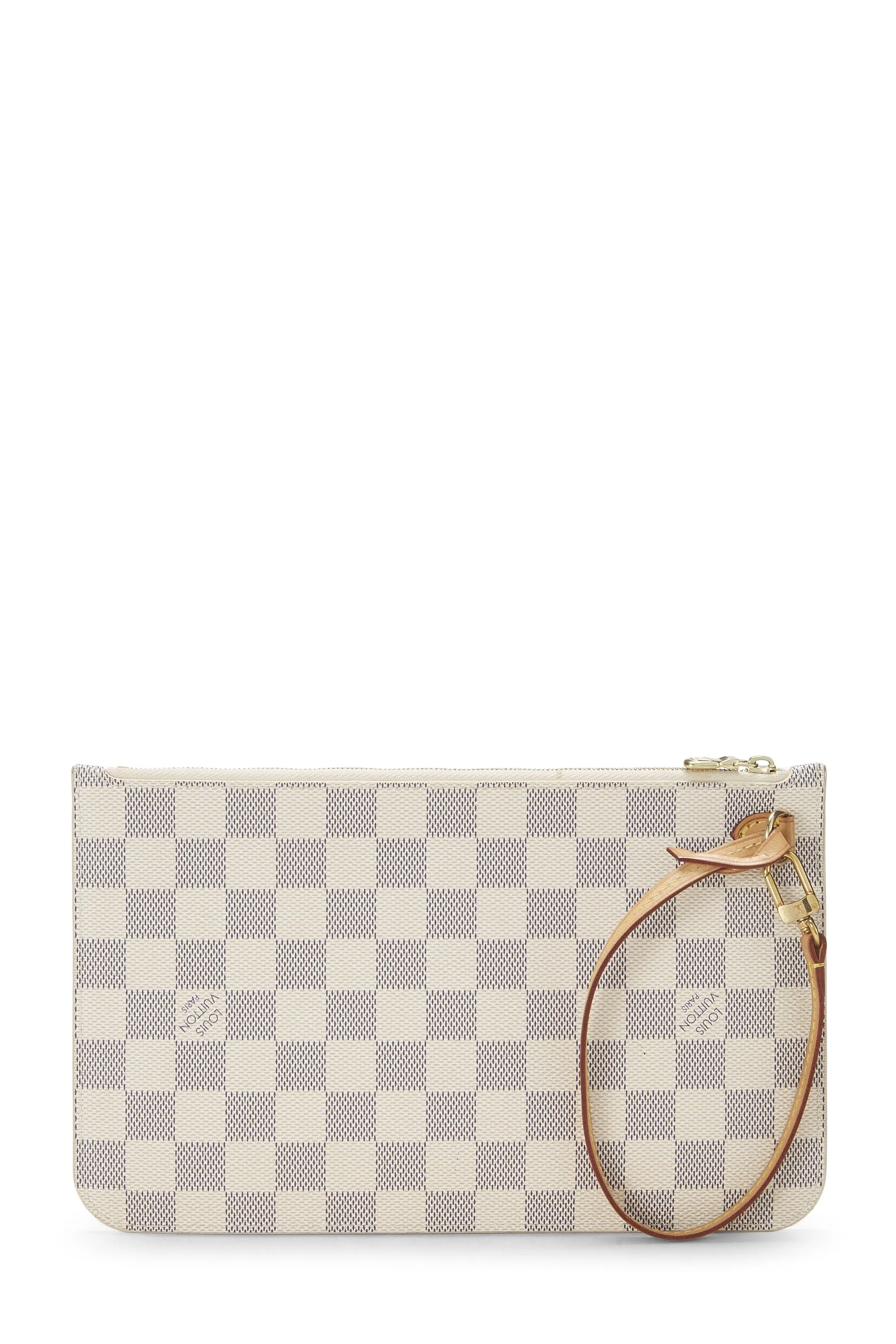Louis Vuitton Damier Azur Neverfull Pouch PM Wristlet