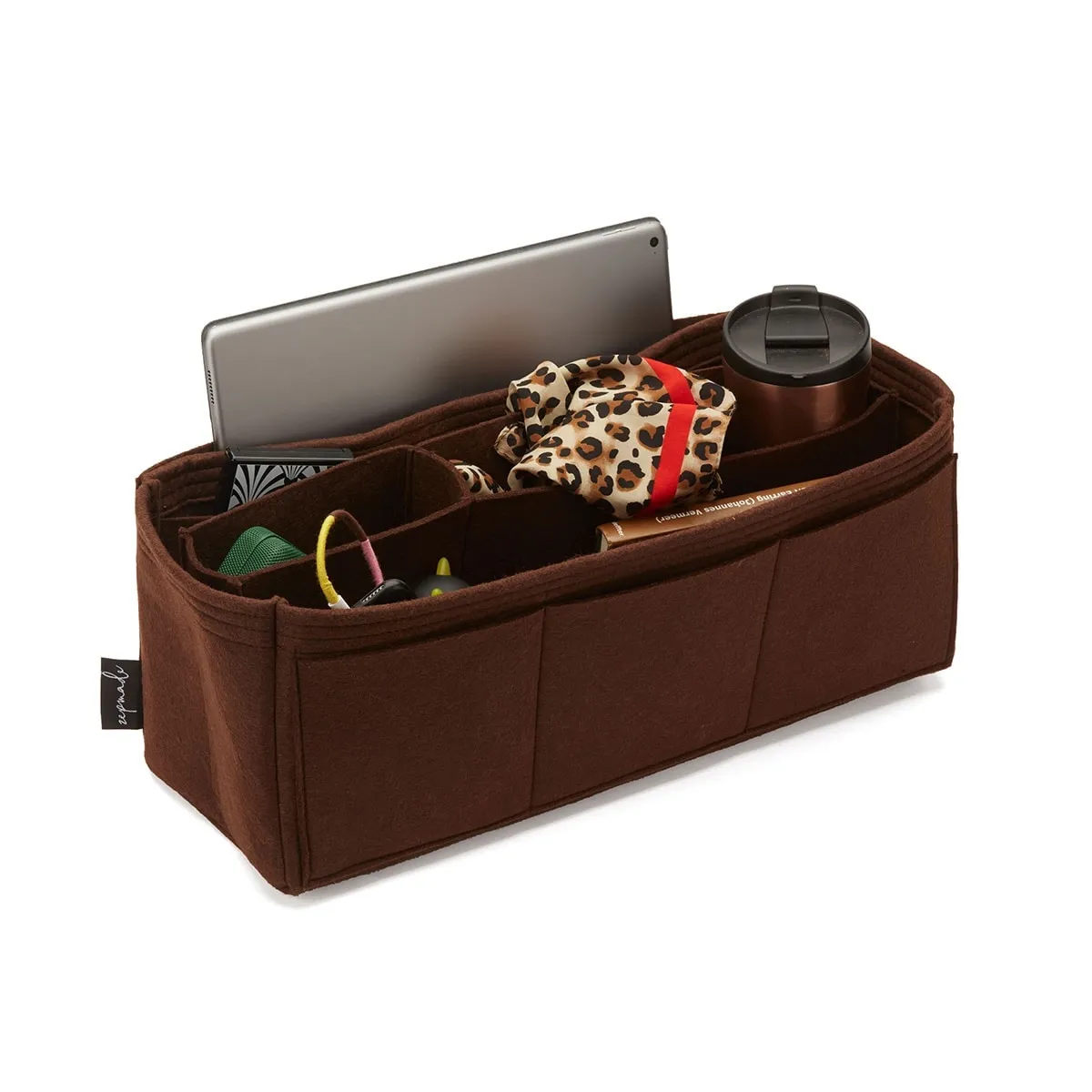 Louis Vuitton Neverfull Organizer Insert, Bag Organizer with Middle Compartment and Exterior Pockets