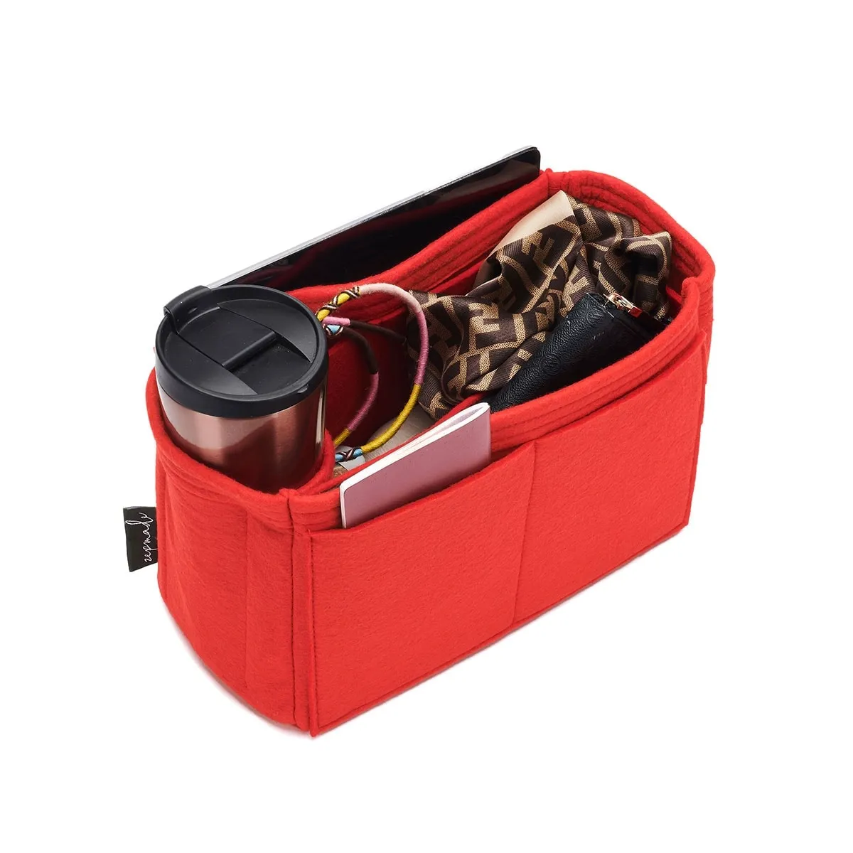Louis Vuitton Neverfull Organizer Insert, Bag Organizer with Single Bottle Holder and Exterior Pockets