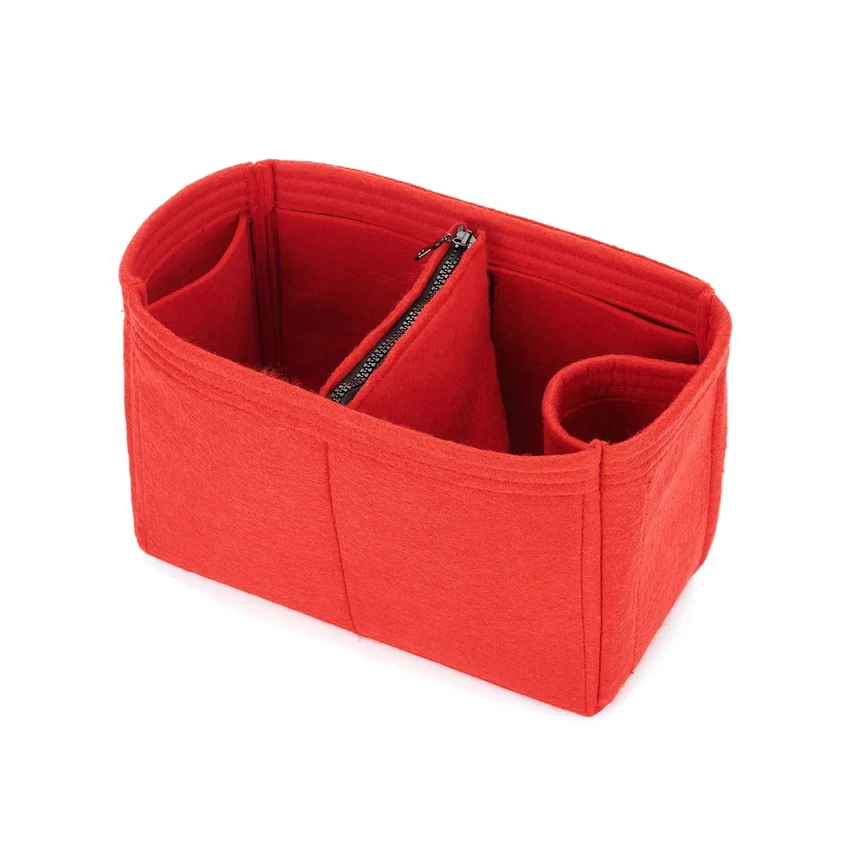Louis Vuitton Neverfull Organizer Insert, Bag Organizer with Zipper Middle Pouch and Single Bottle Holder