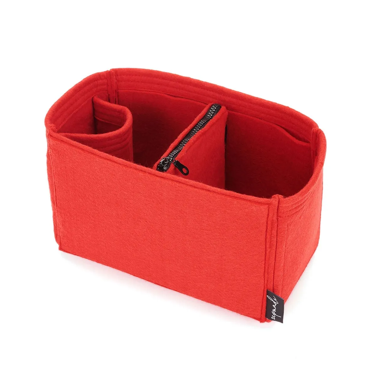 Louis Vuitton Neverfull Organizer Insert, Bag Organizer with Zipper Middle Pouch and Single Bottle Holder