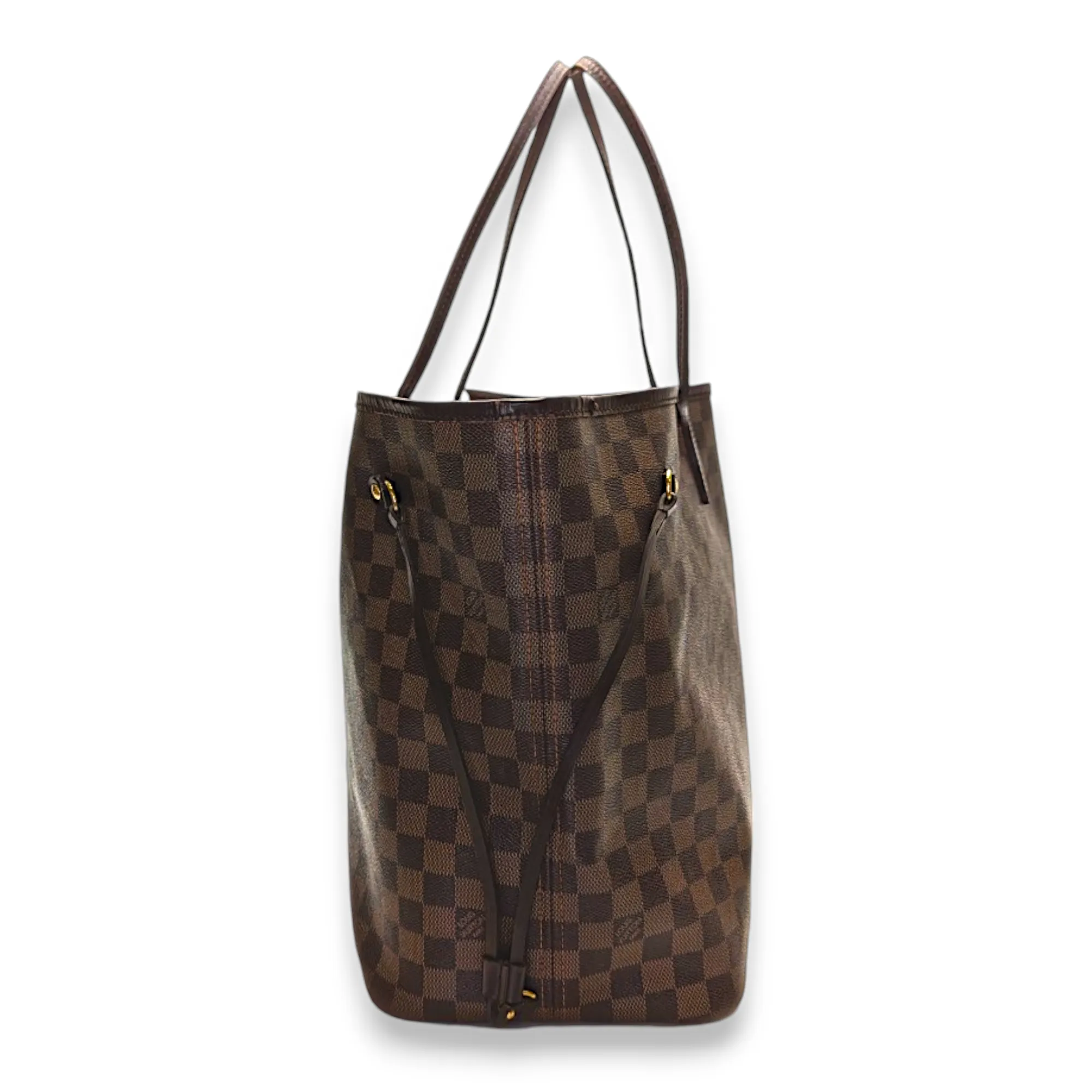 Neverfull Tote Bag GM Brown in Coated Canvas, Gold hardware