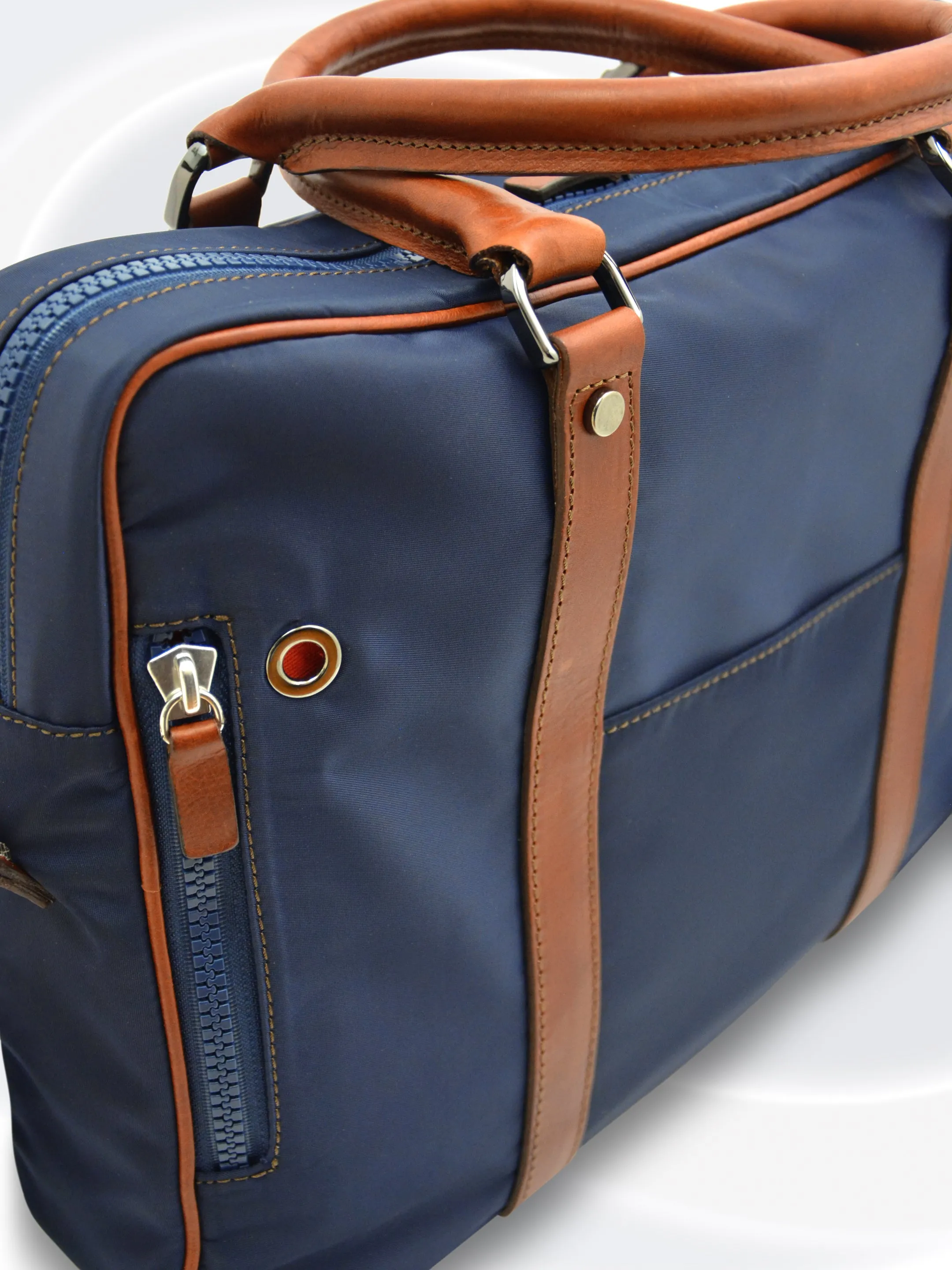 Nylon-Leather Laptop Bag