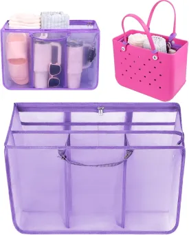 OUTXE Beach Bag Organizer Compatible with X Large Bogg Bag Accessories Inserts, Lightweight Mesh Insert Divider Pouch for Original XL Bogg Bags, Beach Tote Bags Insert for Organizing