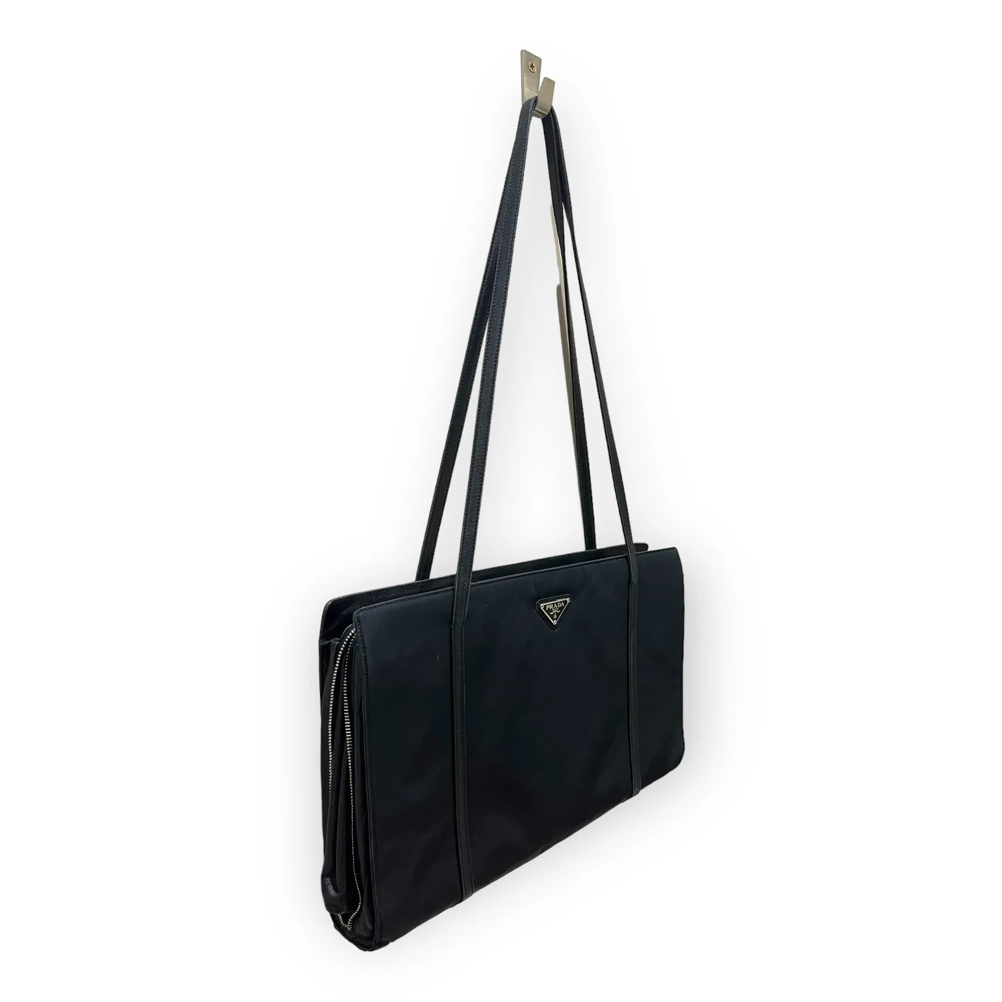 Prada Black Nylon Briefcase