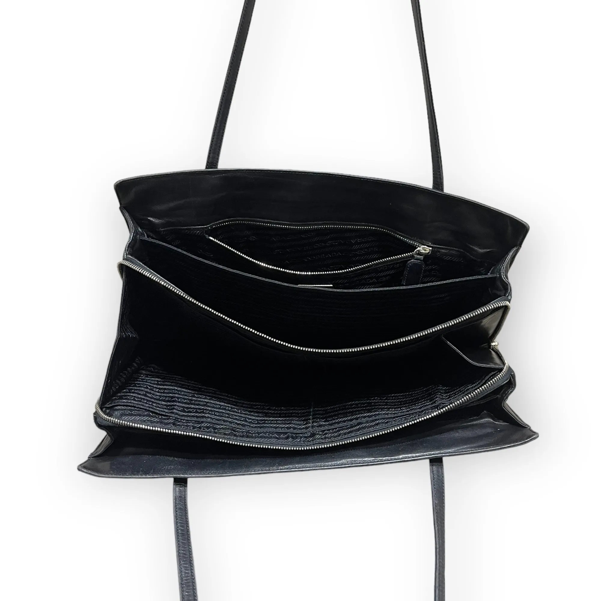 Prada Black Nylon Briefcase