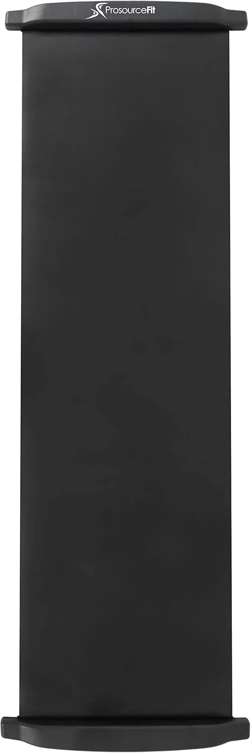 ProsourceFit Slide Board Mat for Exercise 6 with End Stops, Booties & Carrying Bag for Low-Impact Indoor Home Workouts and Sports Training