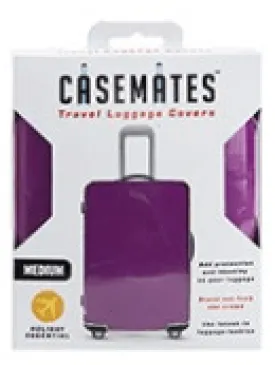 Travel suitcase cover - Medium - perfect for ensuring your luggage stands out! -Purple
