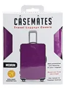 Travel suitcase cover - Medium - perfect for ensuring your luggage stands out! -Purple