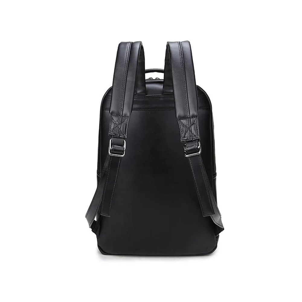 Unisex 3D Angry Wolf PU Leather Casual Laptop Rivet Fashion Backpack