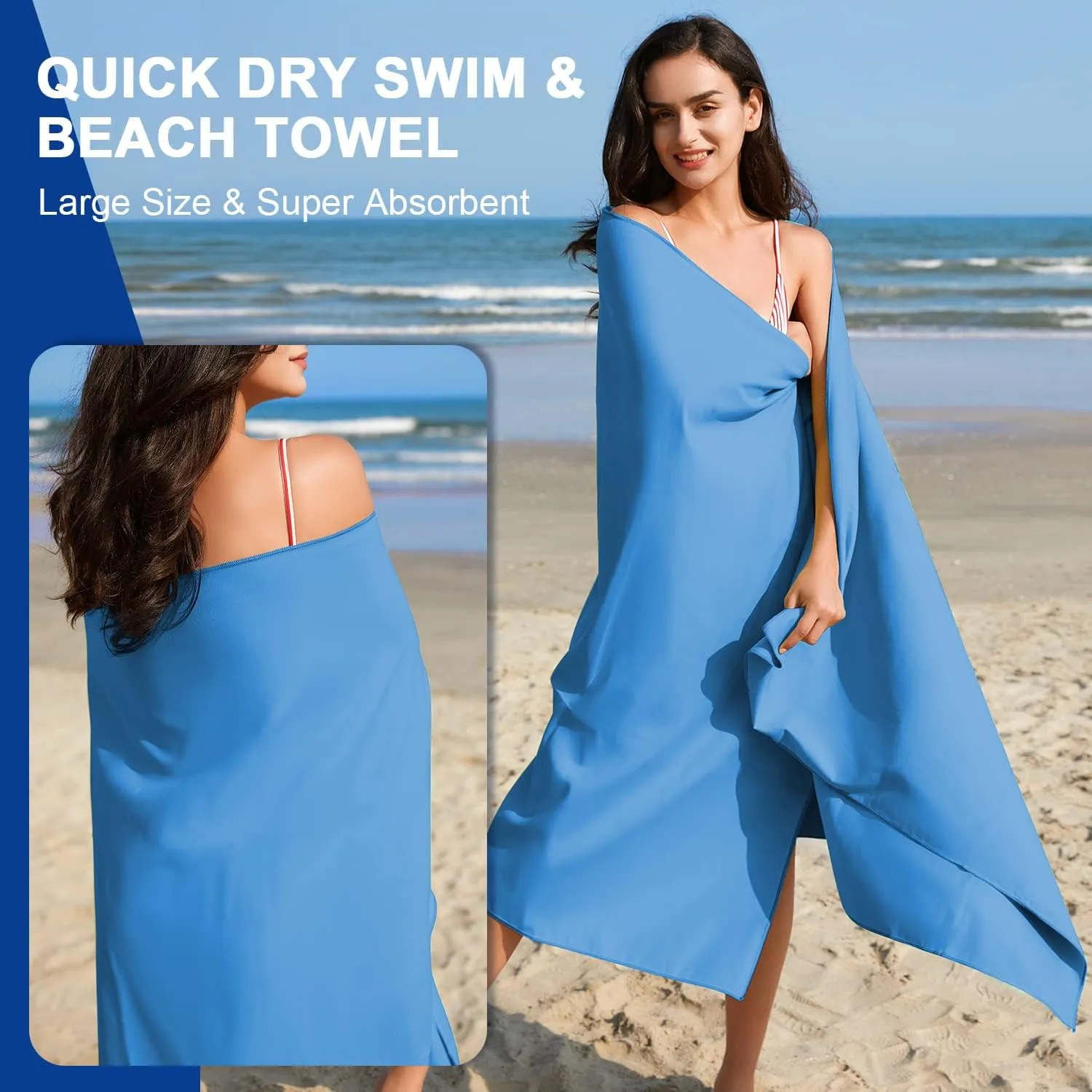 Your Choice Quick Dry Towel - Super Absorbent Microfiber for Gym, Travel, Camping | Ultra Compact & Lightweight